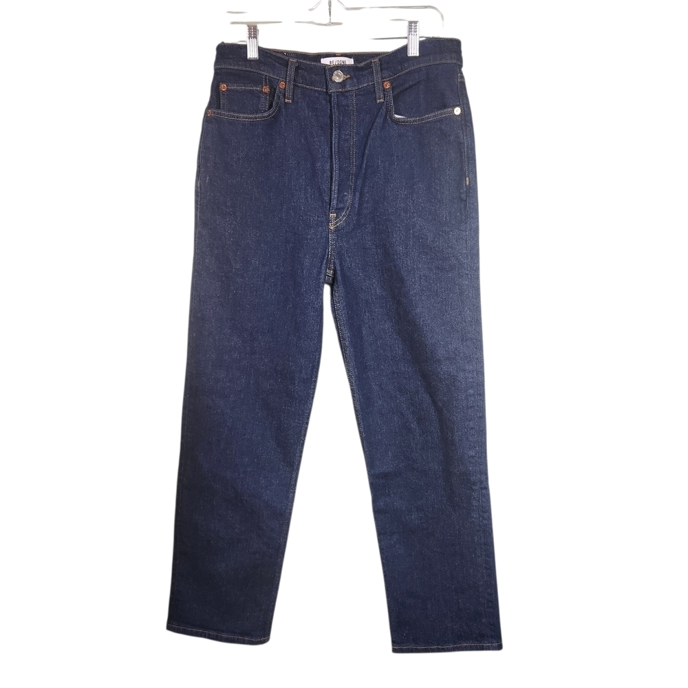 Re/Done Jeans Redone Ultra High Waist  Stovepipe Jeans, sz 29